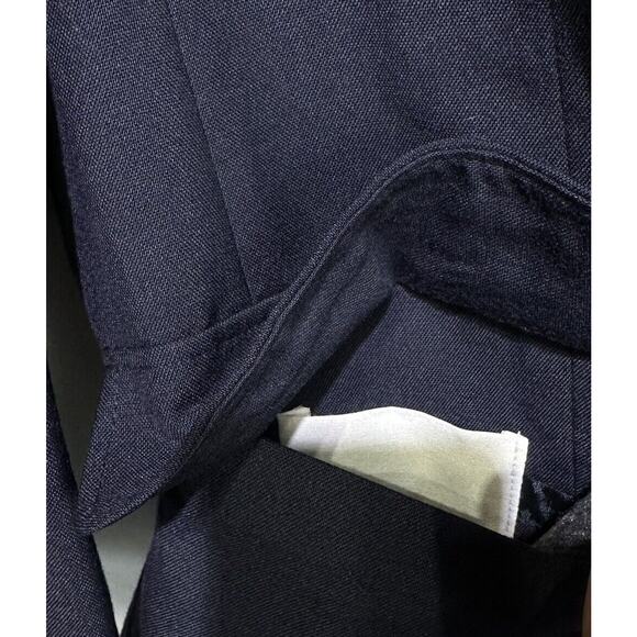 david taylor navy blue gold button blazer sport coat Size 44L - Picture 5 of 9